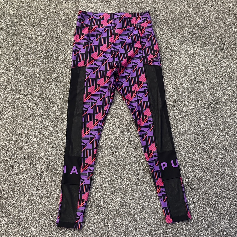 Puma Women’s Pink and Purple Leggings